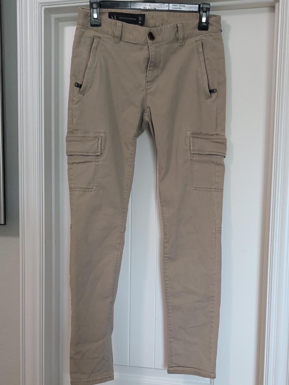 Armani Exchange Skinny Cargo Pants Men's Waist 29 Brown